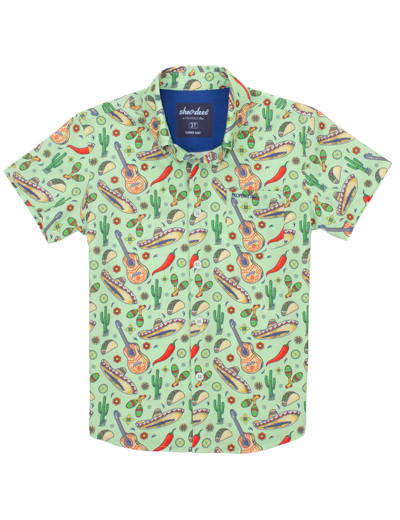Properly Tied Lucky Duck Shordees Summer Shirt | Fiesta