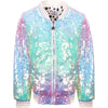 Lola + The Boys Icy Ombre Sequin Jacket