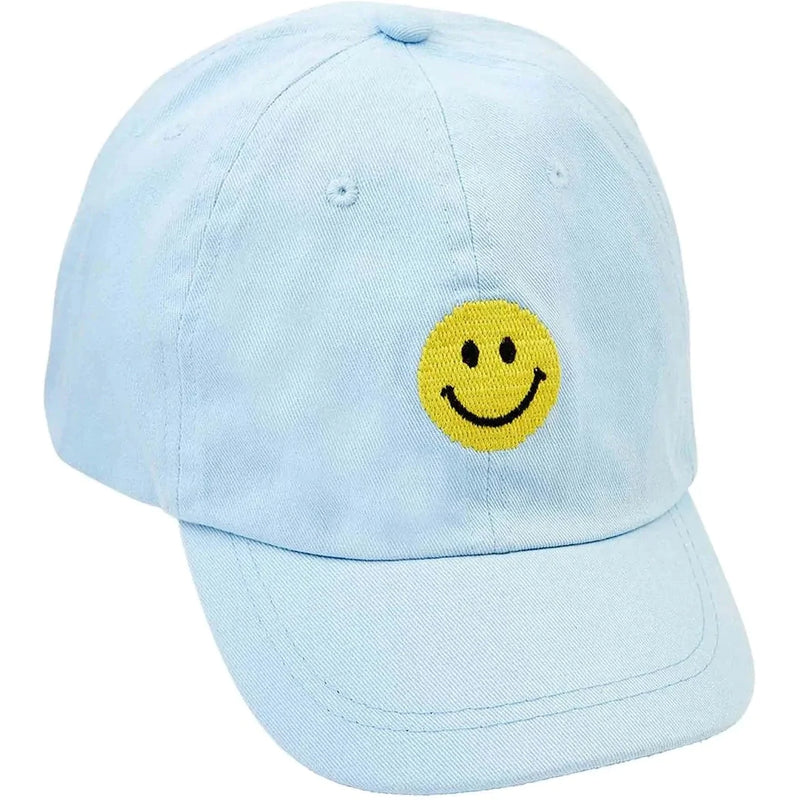 Mud Pie Smiley Face Embroidered Hat