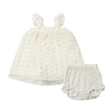 Vignette Georgie Dress | Ivory Mesh Daisy