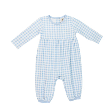 Cypress Row Blue Gingham Parker Playsuit