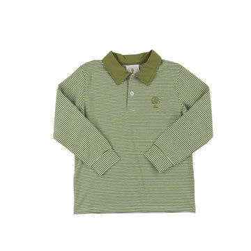 Cypress Row Christmas Toile And Stripe Boys Porter Polo