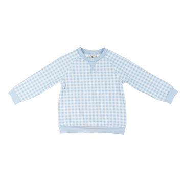 Cypress Row Blue Gingham Preston Pullover