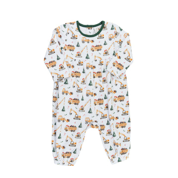 Cypress Row Christmas Construction Boys Parker Playsuit