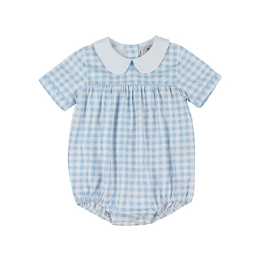 Cypress Row Blue Gingham Boys Channing Classic Bubble