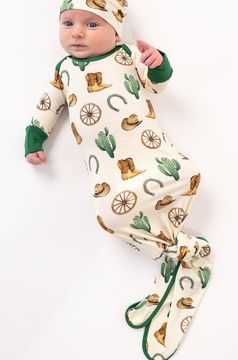 Western Bamboo Knotted Gown