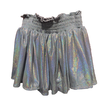 Tweenstyle Plisse Shine Skort | Silver