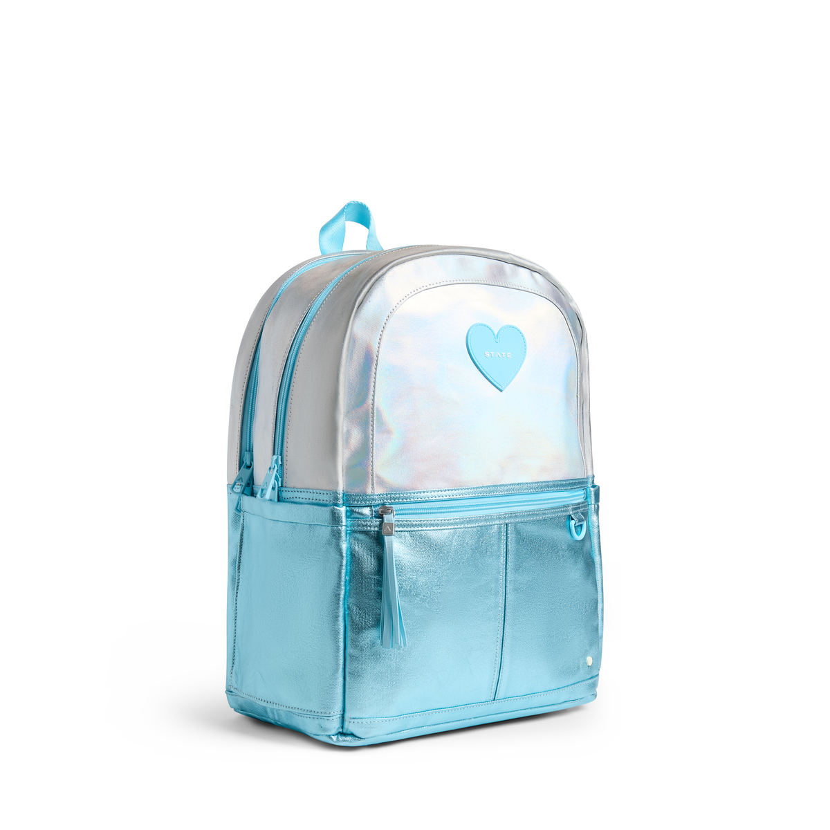 STATE Kane Double Pocket Backpack | Blue Iridescent