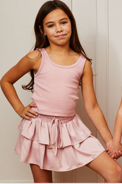 Theme Willow Satin Ballet Pink Skort