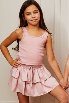 Theme Harlow Ballet Pink Heart Cut Out Tank