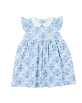 Cypress Row Floral Blues Penelope Prep Dress