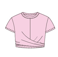 Parfum De Fit Crossflow Crop Ss | Petal Pink