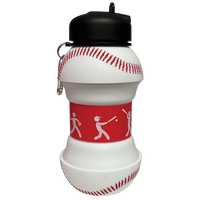 Iscream Baseball Silicone Collapsible Water Bottle