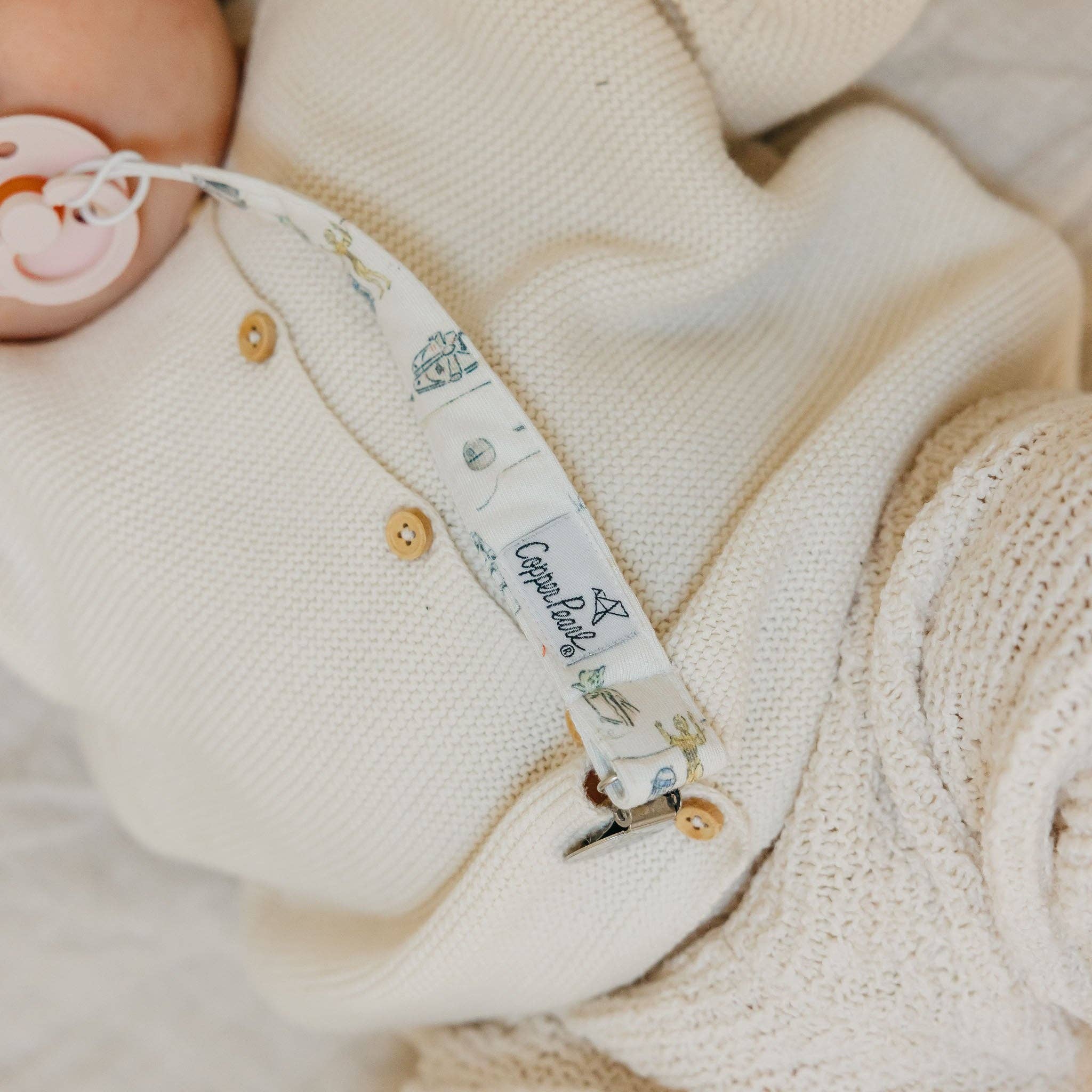 Copper Pearl Binky Clips |Tatooine