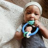 Ritzy Rattle™ Silicone Teether Rattles: Neutral Rainbow