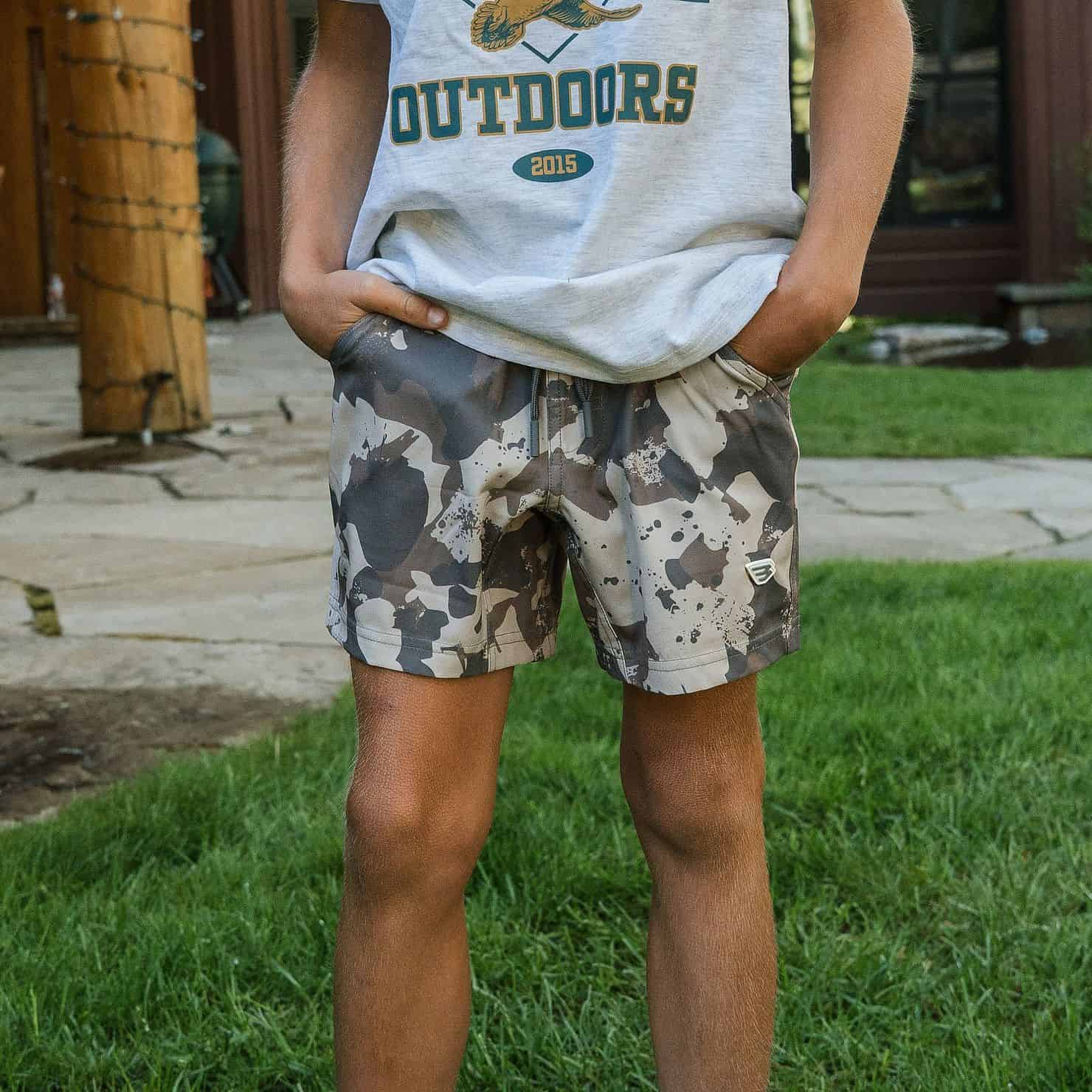 Burlebo Youth Athletic Short | Splatter Camo