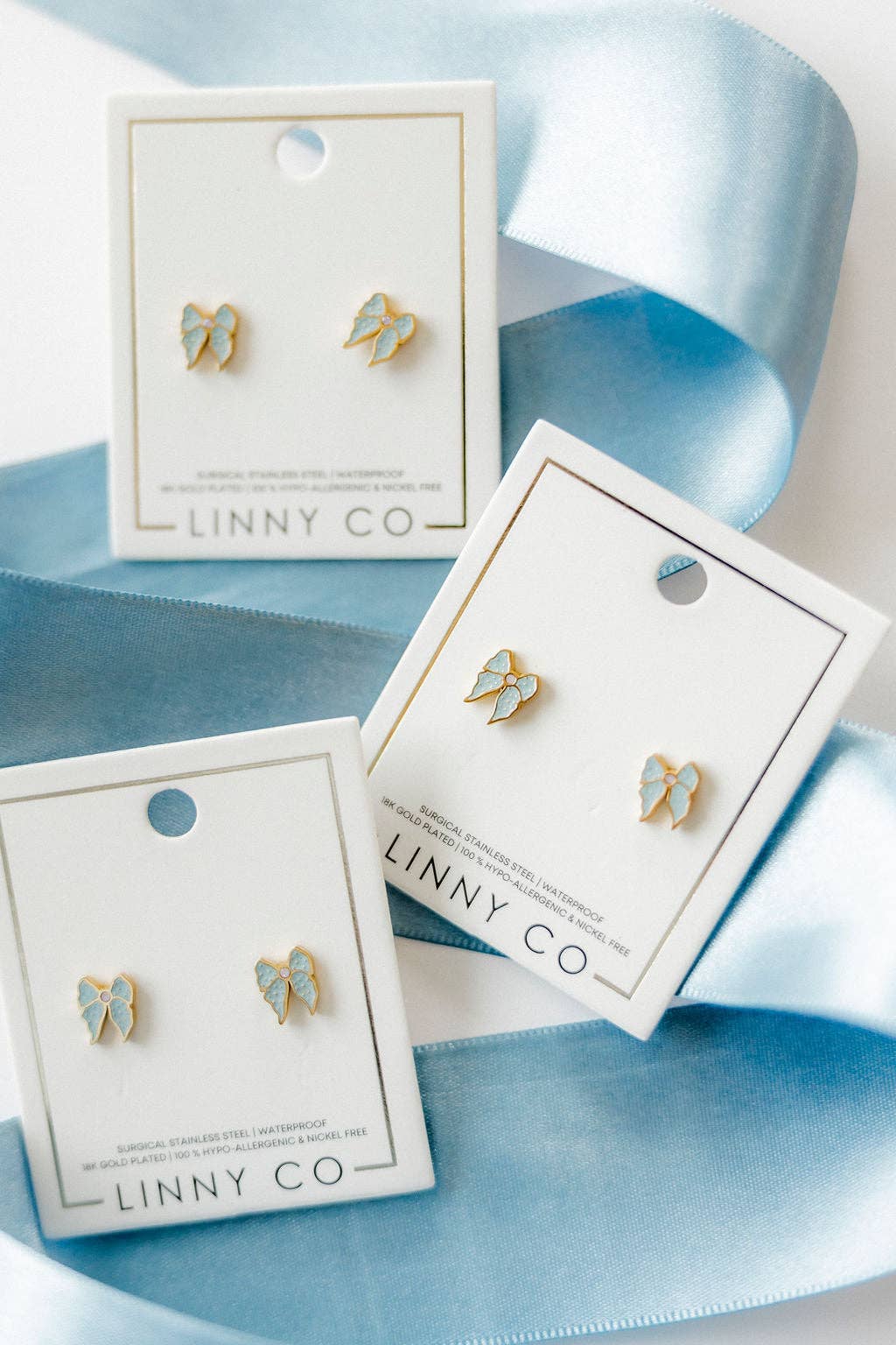 Screwback Stud Earrings - Finley Bow