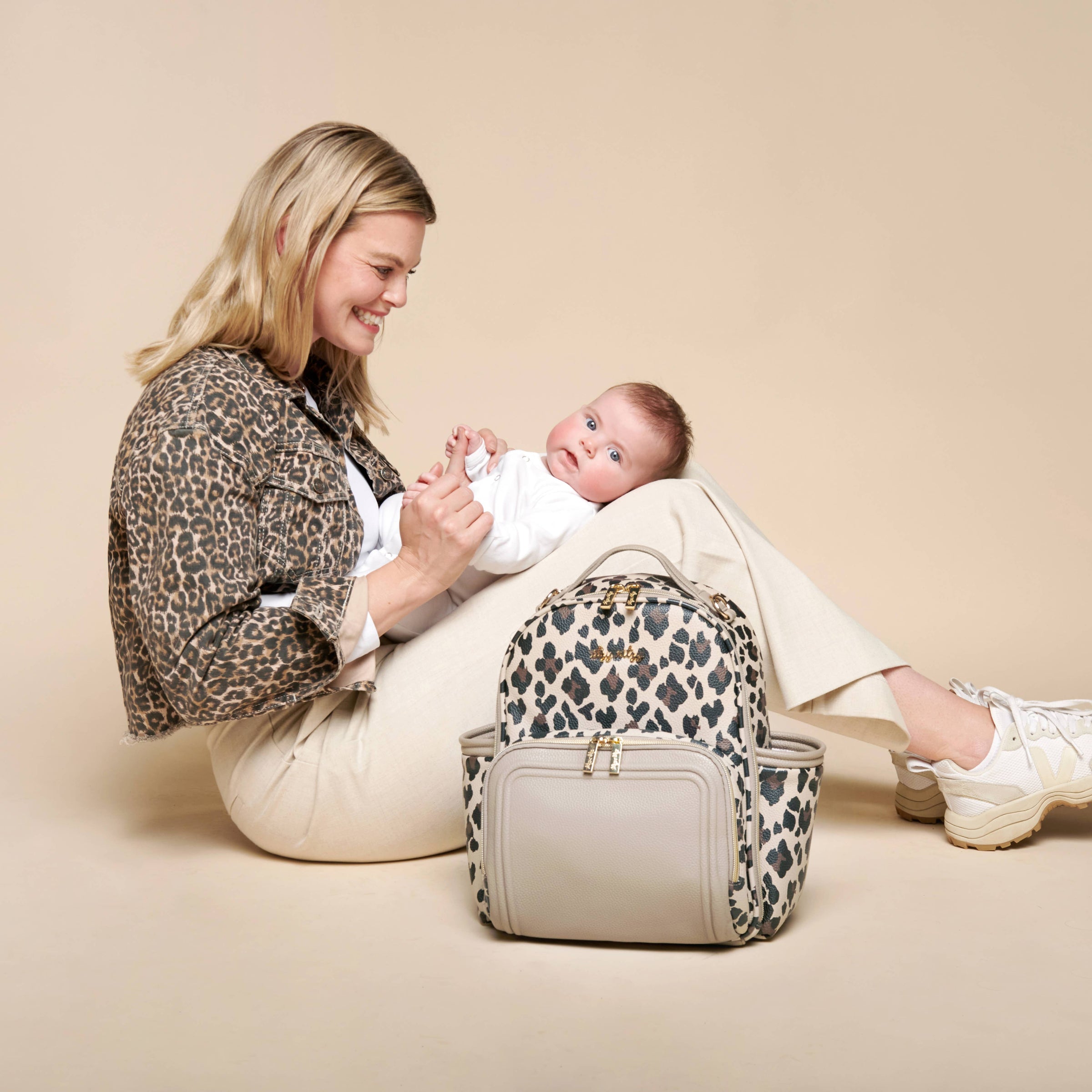 Leopard Itzy Mini Plus™ Backpack Diaper Bag