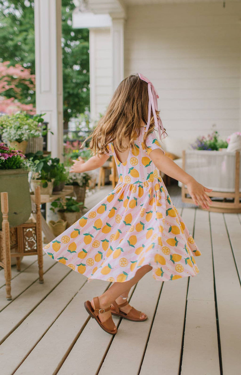 Classic Twirl Dress in Lemonade - Baby Biz
