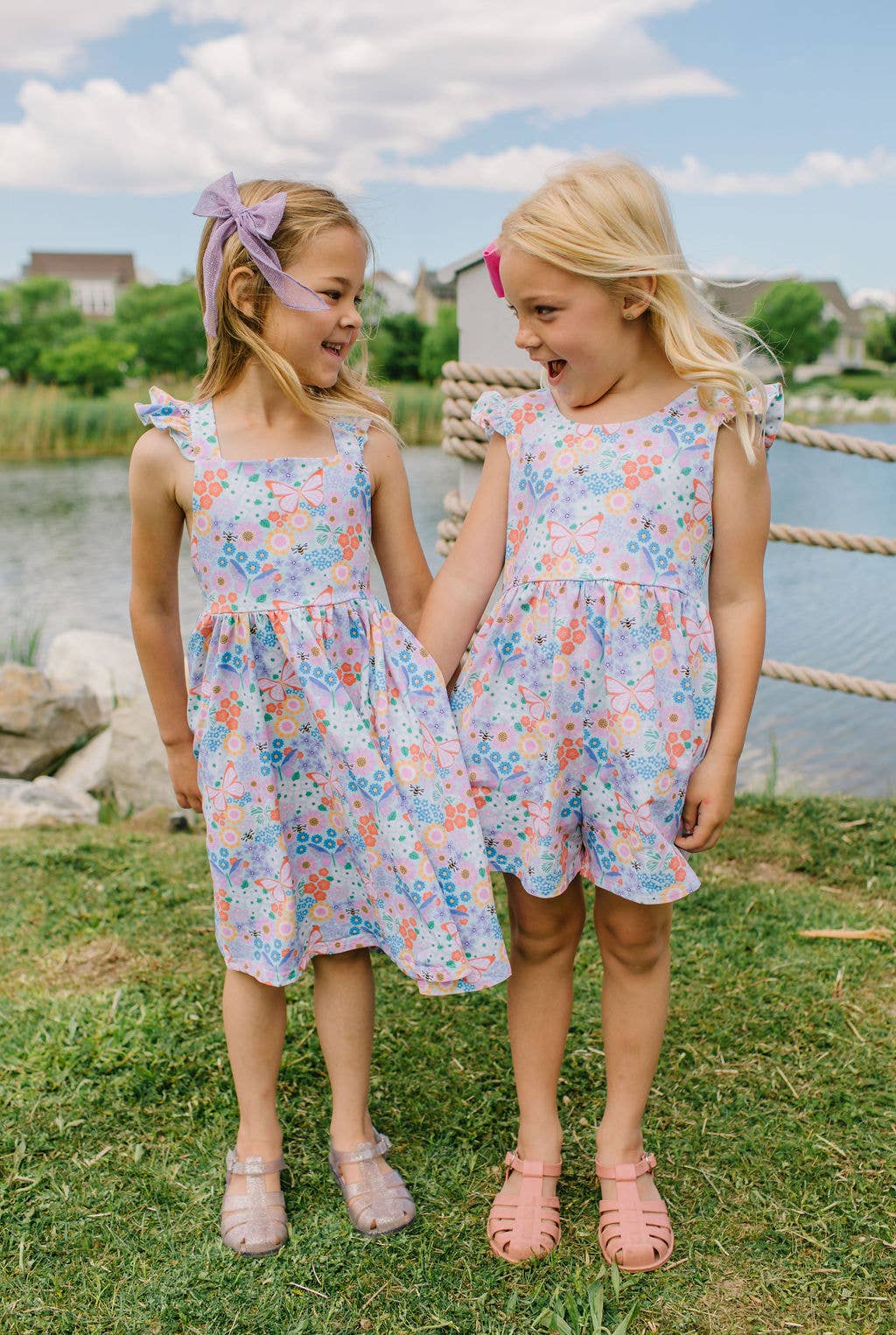 Macie Romper in Butterfly Dream