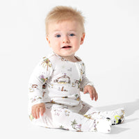 Yule Tide Bamboo Convertible Footie
