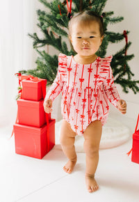 Leah Romper in Dainty Bows - Baby Biz