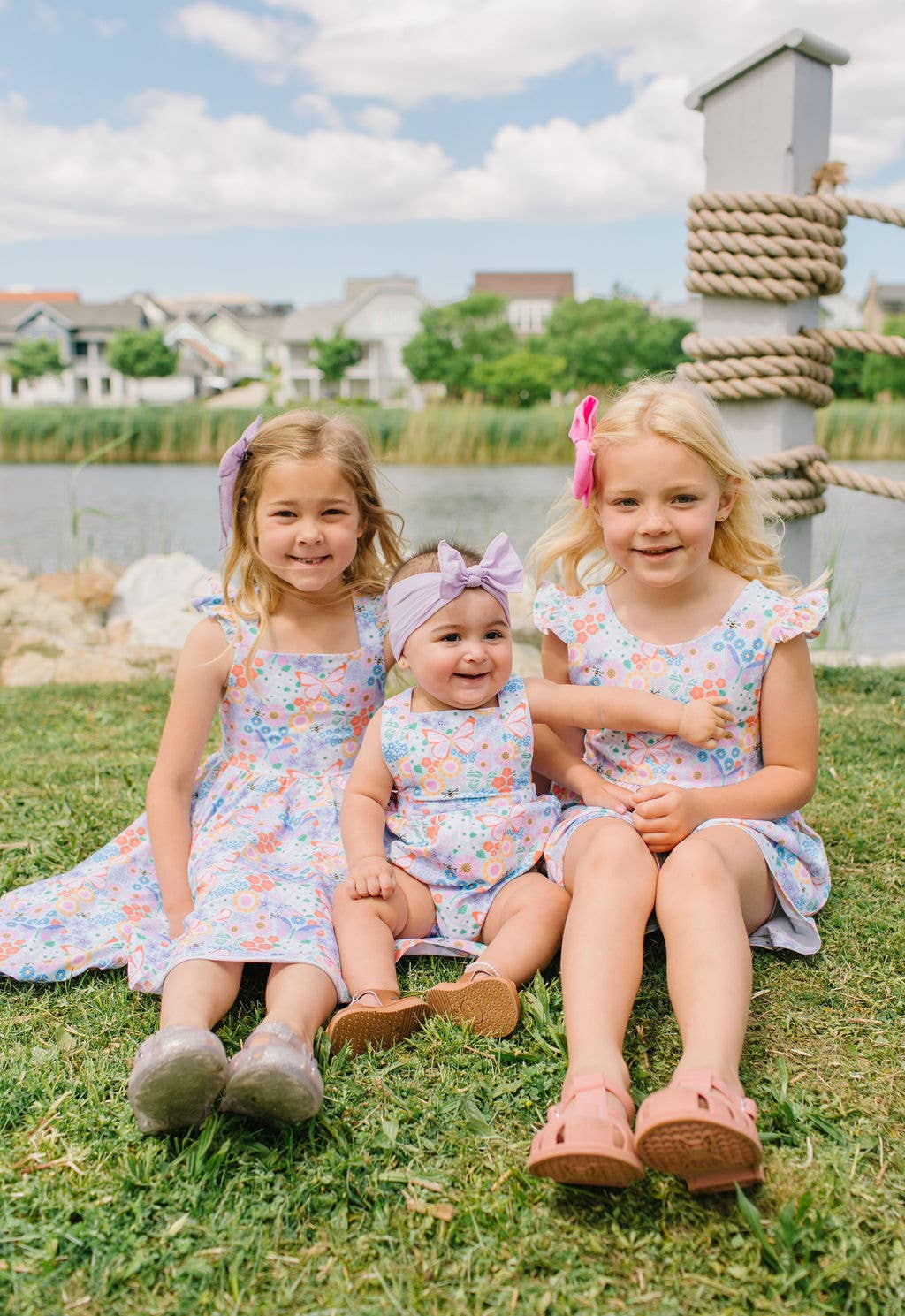 Macie Romper in Butterfly Dream