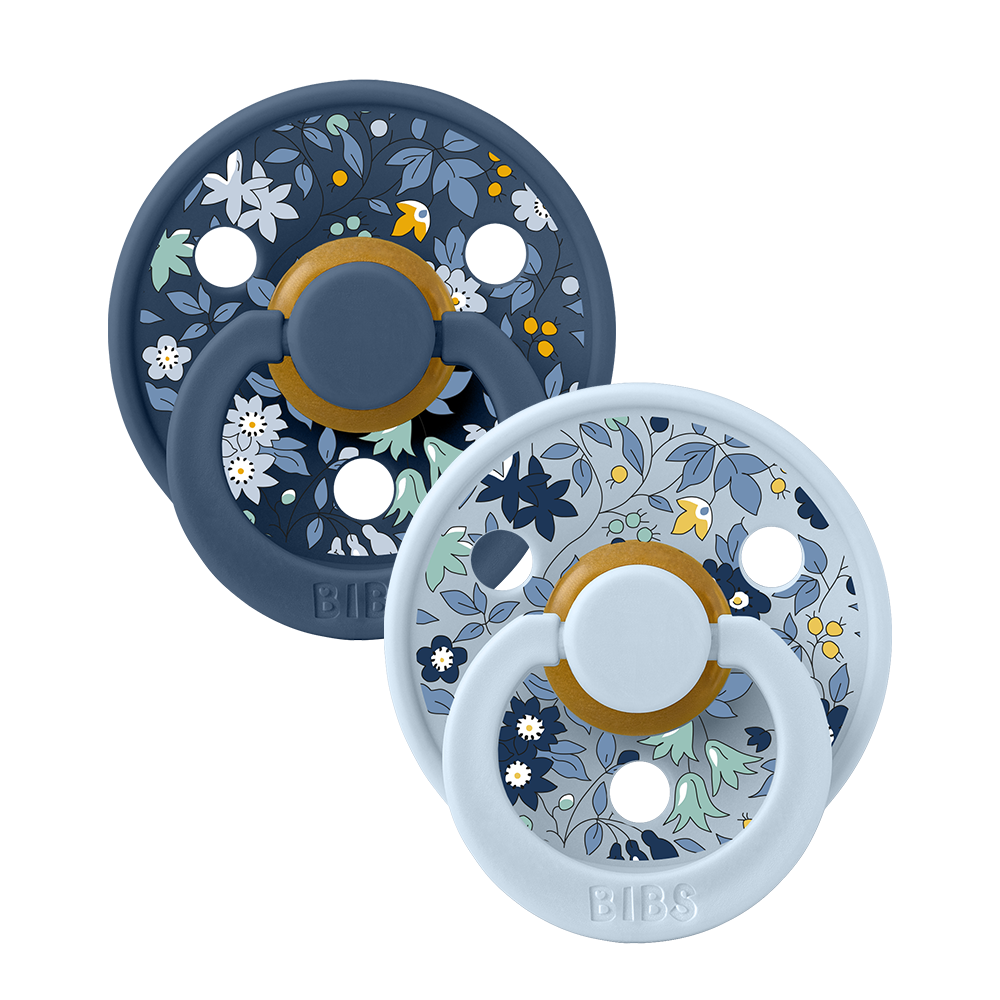 BIBS x Liberty Natural Rubber Latex Pacifier 2-Pack | Size 1 (0-6 Months)