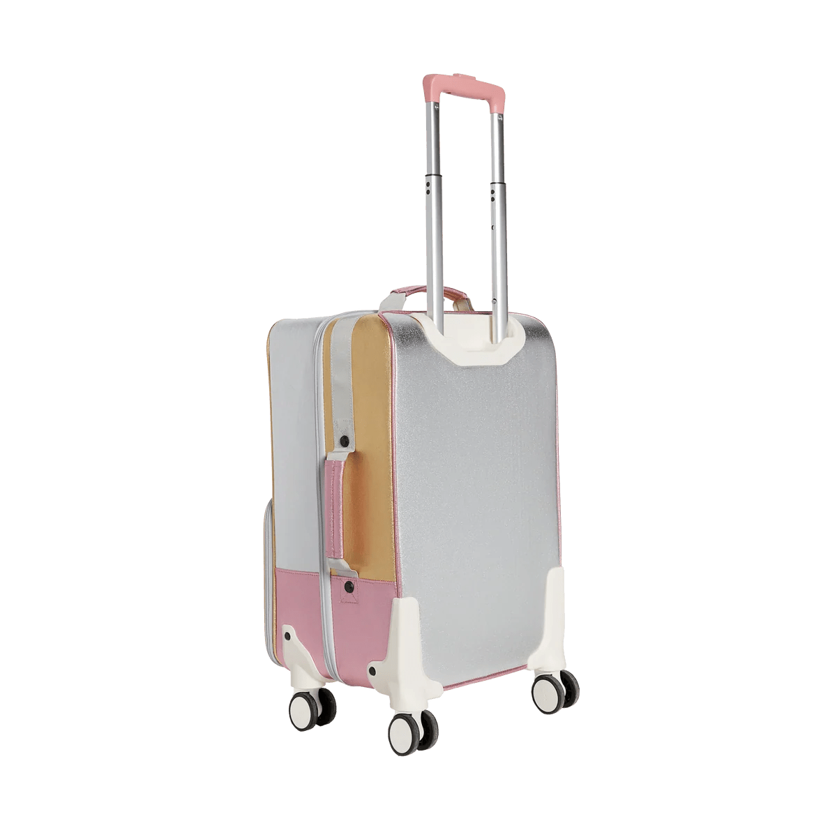 Pink & Silver Logan Carry-On Suitcase - Baby Biz