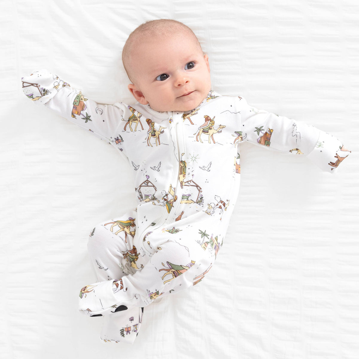 Yule Tide Bamboo Convertible Footie