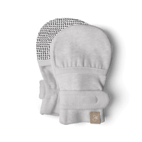 Stay On 2 Pack Baby Mitts - Storm Gray + Gridlock: 0-3M