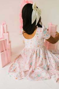 Puff Dress in Sugar Plum - Baby Biz