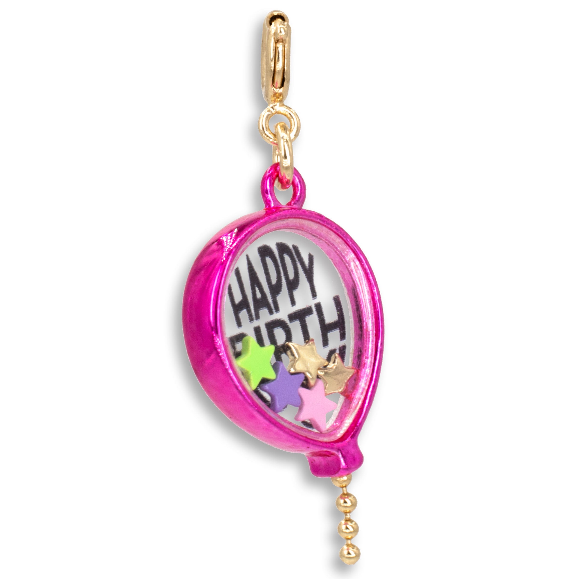CHARM IT! Gold Birthday Balloon Shaker Charm