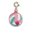 Charm It! Gold Glitter Volleyball Charm