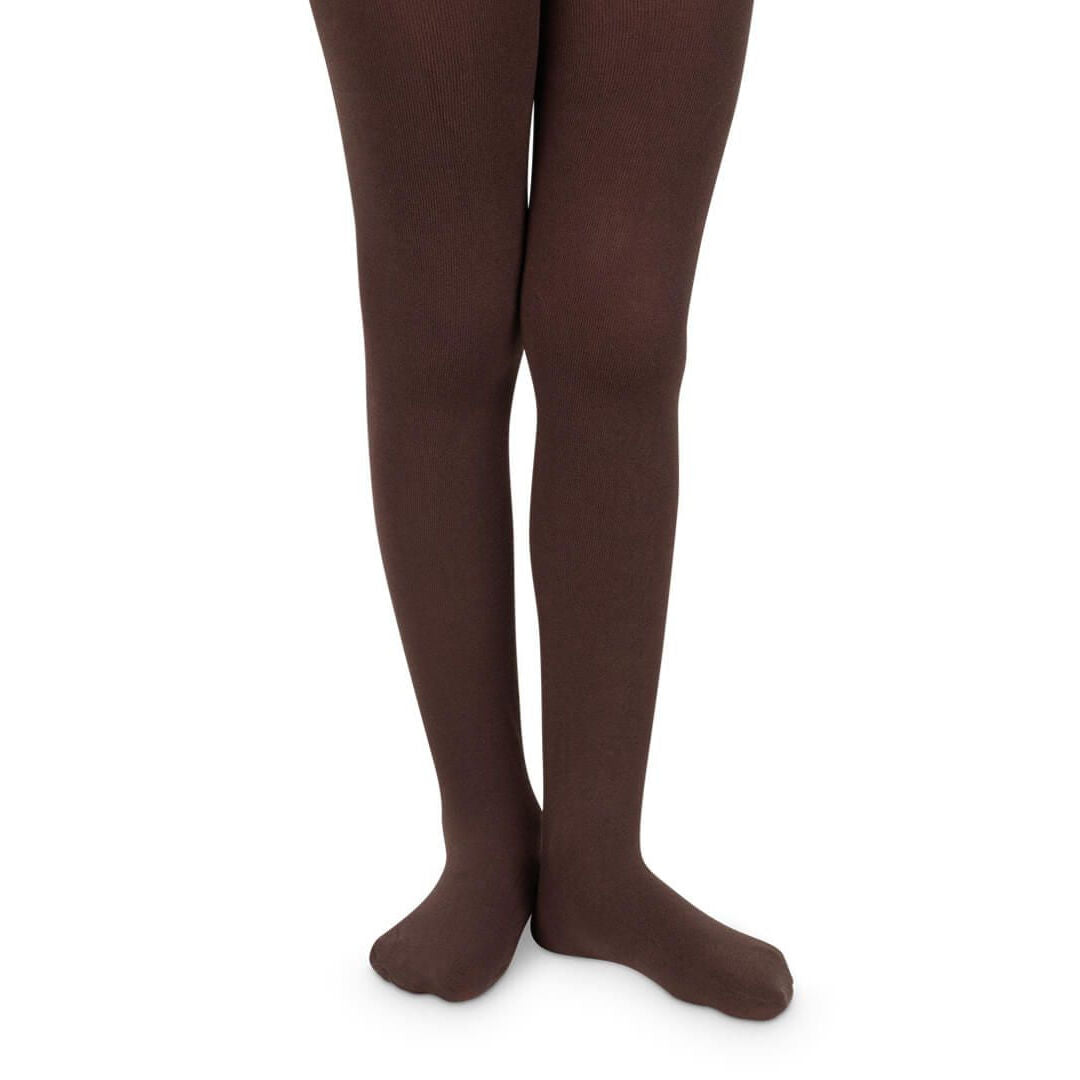 Jefferies Socks Smooth Toe Organic Cotton Tights | Brown