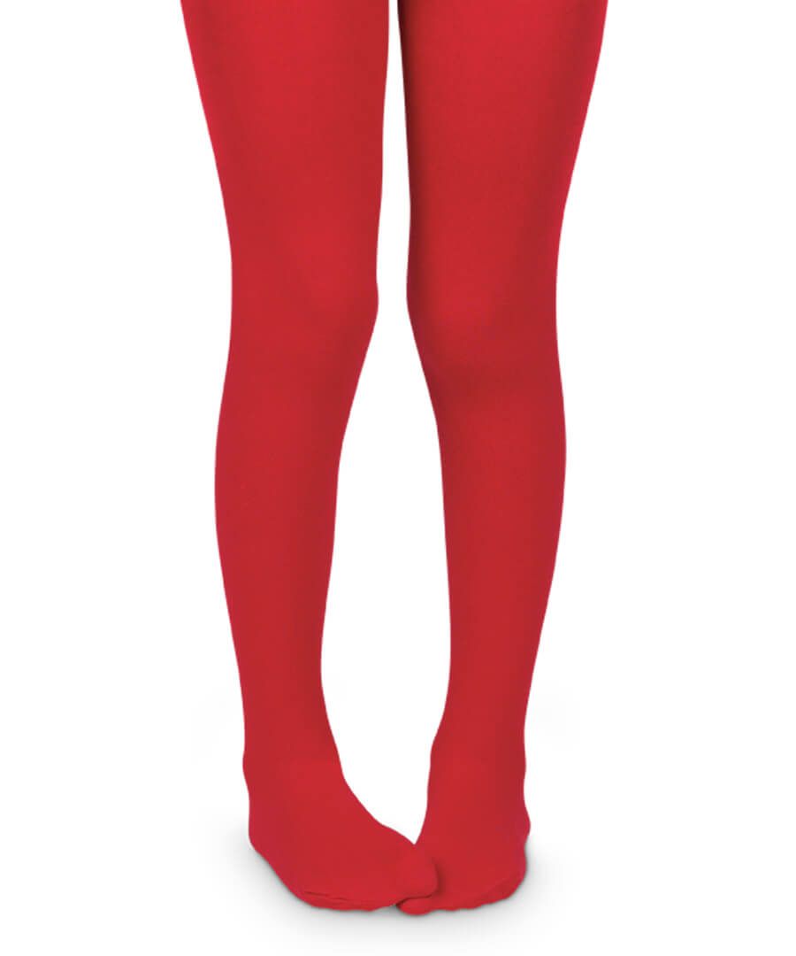 Jefferies Socks Smooth Toe Organic Cotton Tights | Red