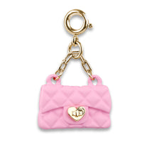 Charm It! Gold Pink Purse Charm