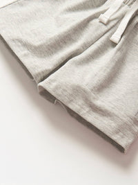 Stitch Pocket Jersey Short - Light Heather Grey