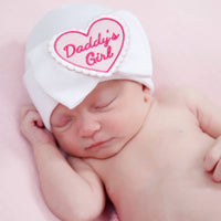 Daddy's Girl Hospital Hat: Newborn