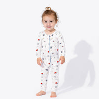 Baseball Bamboo Convertible Footie