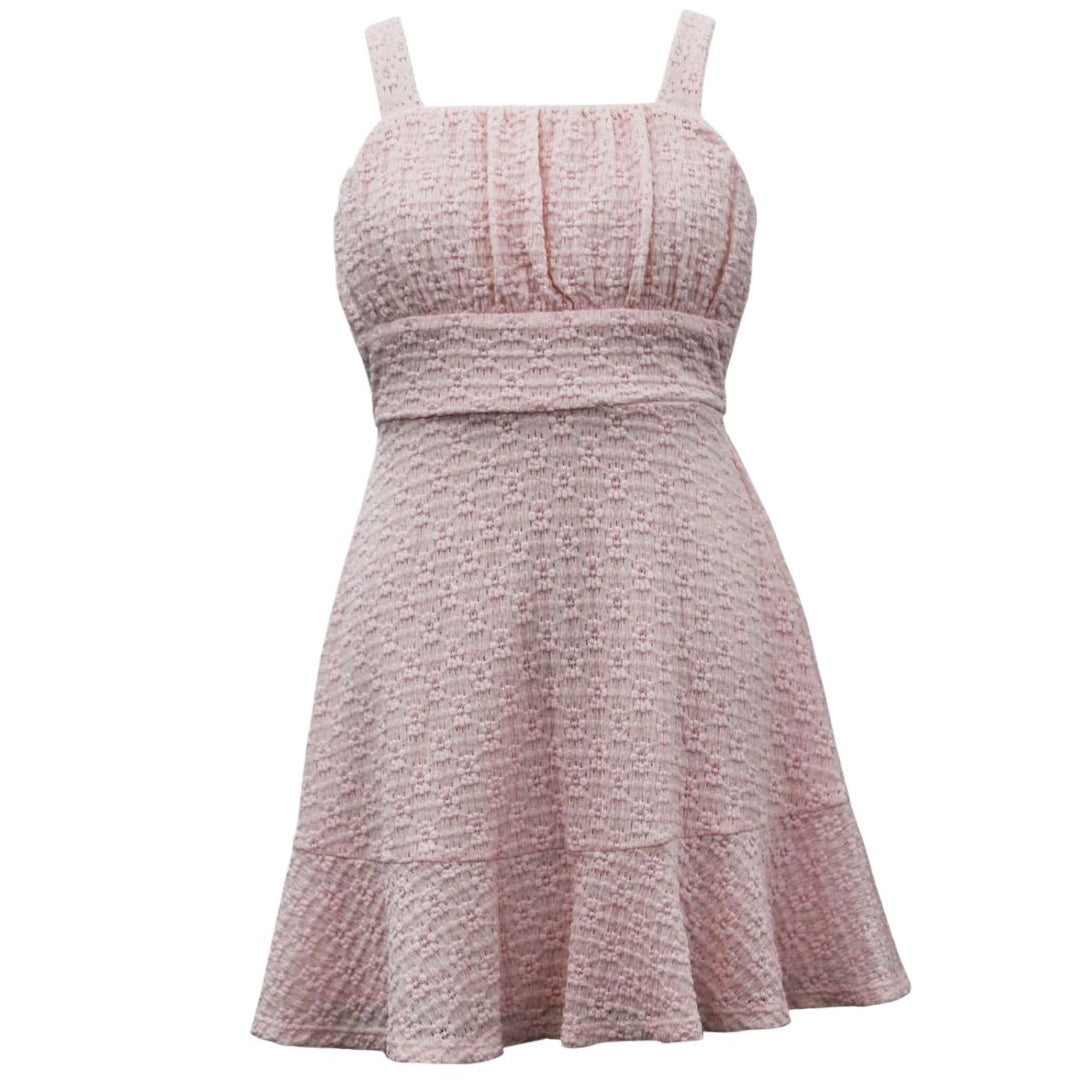 Ava & Yelly Tween Stretch Lace Emma Ruffle Dress