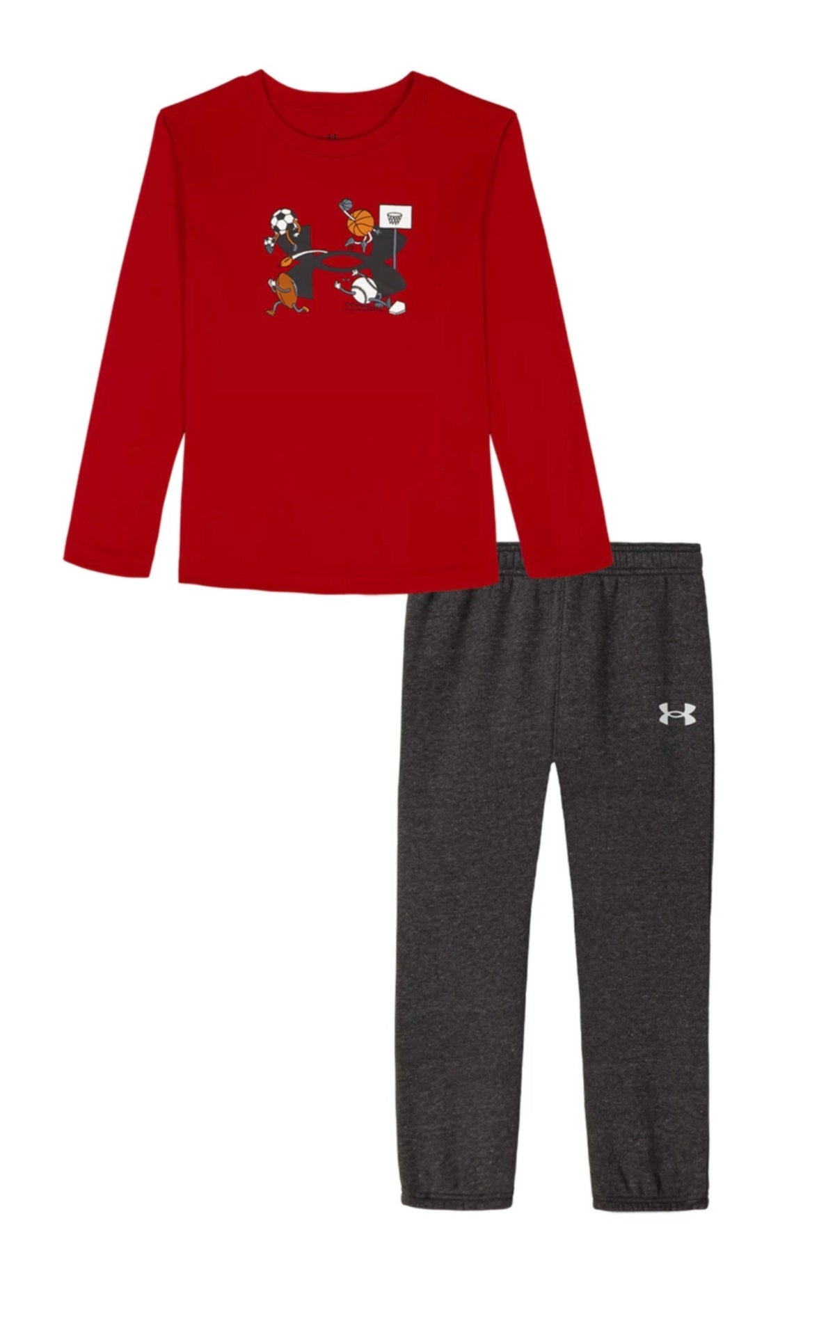 UA Multi Sport Logo LS Set Red