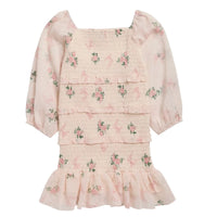 Ava & Yelly Tween Smocked Long Sleeve Dress