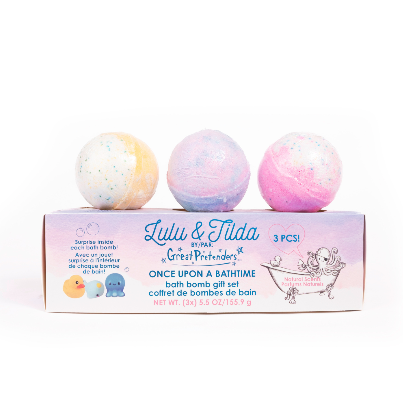 Great Pretenders Once Upon a Bathtime Bath Bomb Box Set, with Surprise Squishie Inside