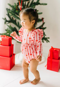 Leah Romper in Dainty Bows - Baby Biz