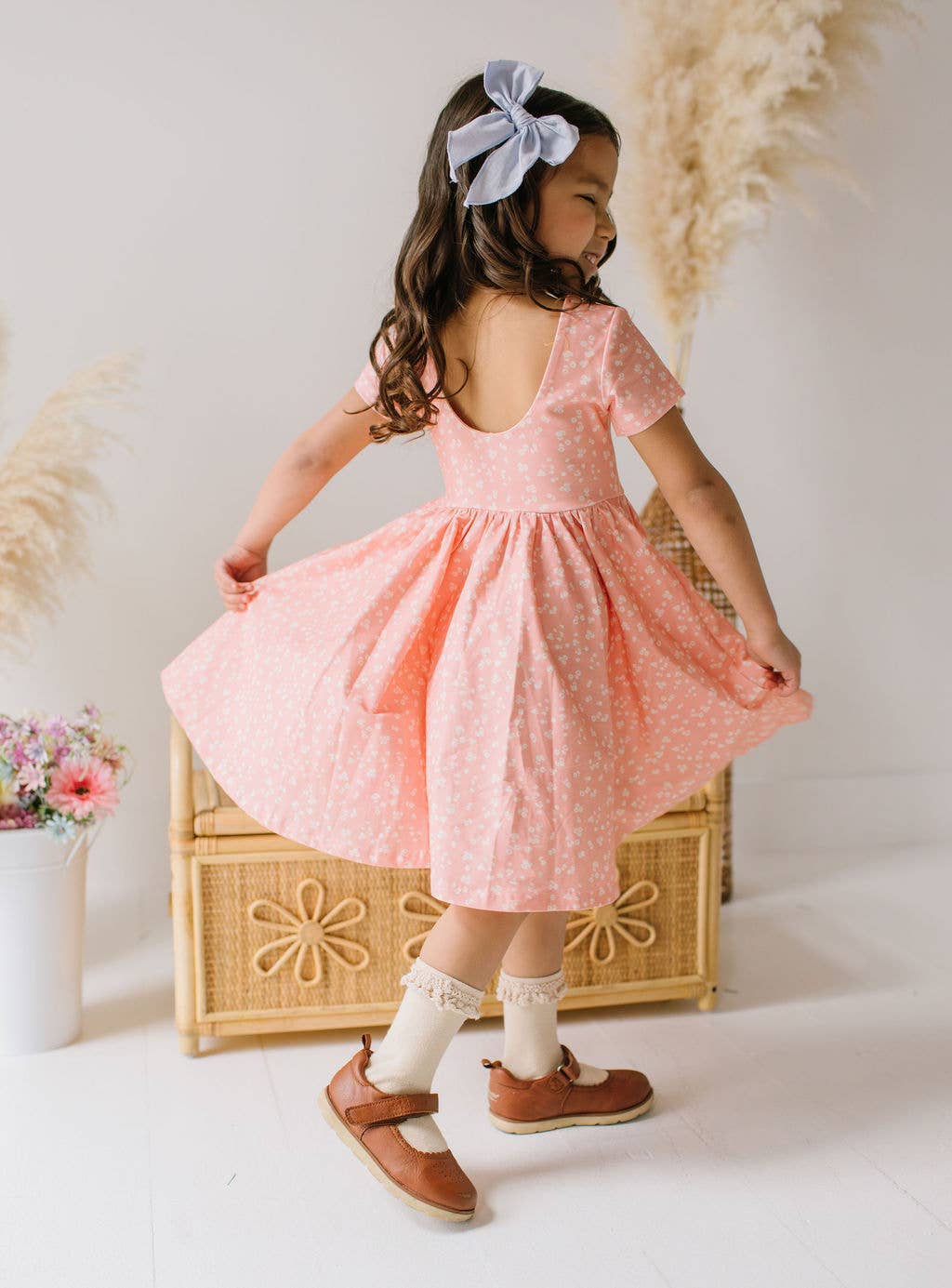 Classic Twirl Dress in Painted Petal