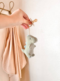 Bitzy Pal Natural Rubber Pacifier & Plush: Bow