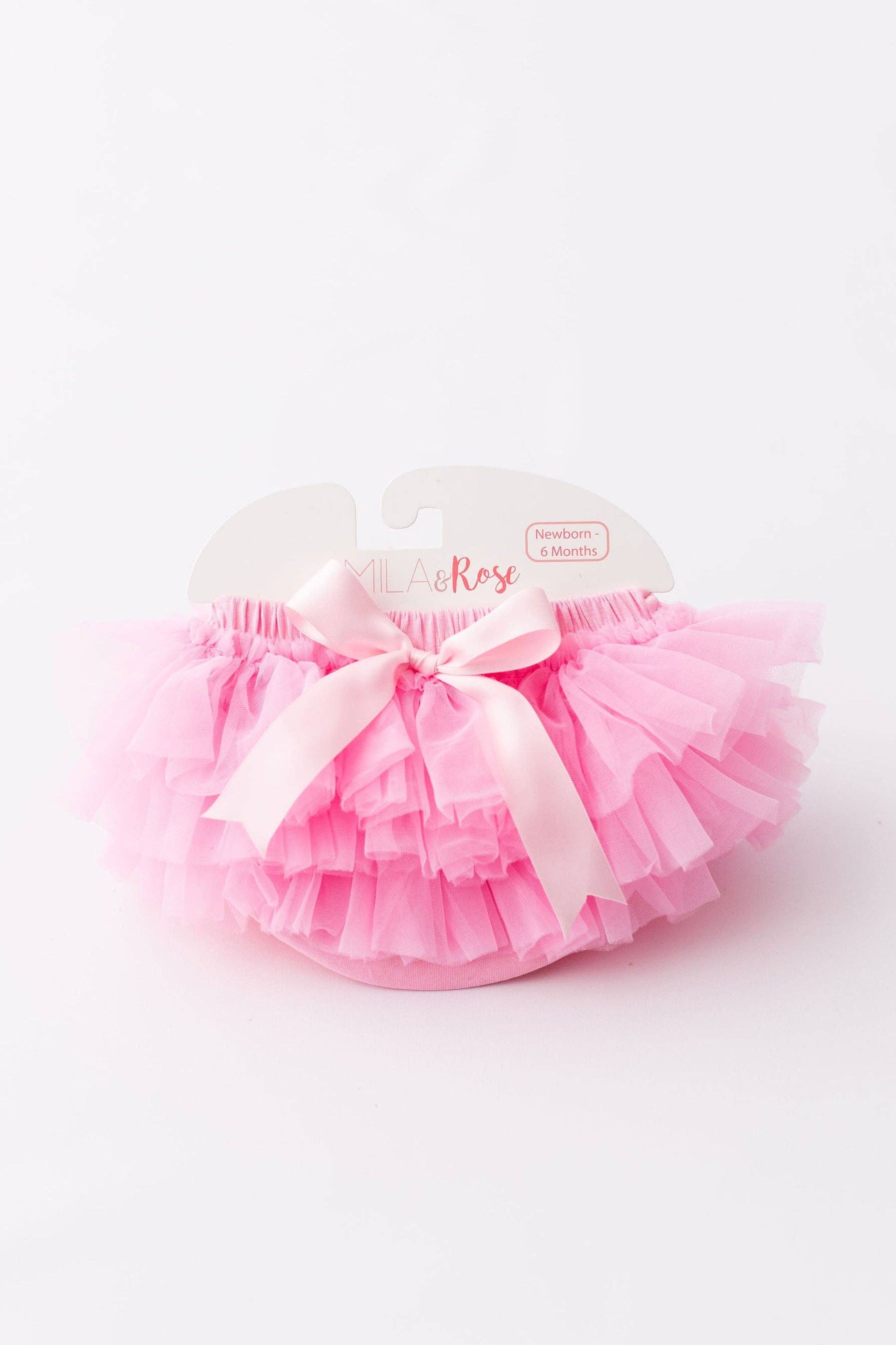 Pink Ruffle Tutu Bloomer: Newborn-6 Months