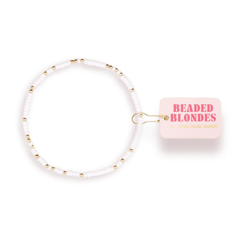 White Sprinkle Bracelet - Baby Biz