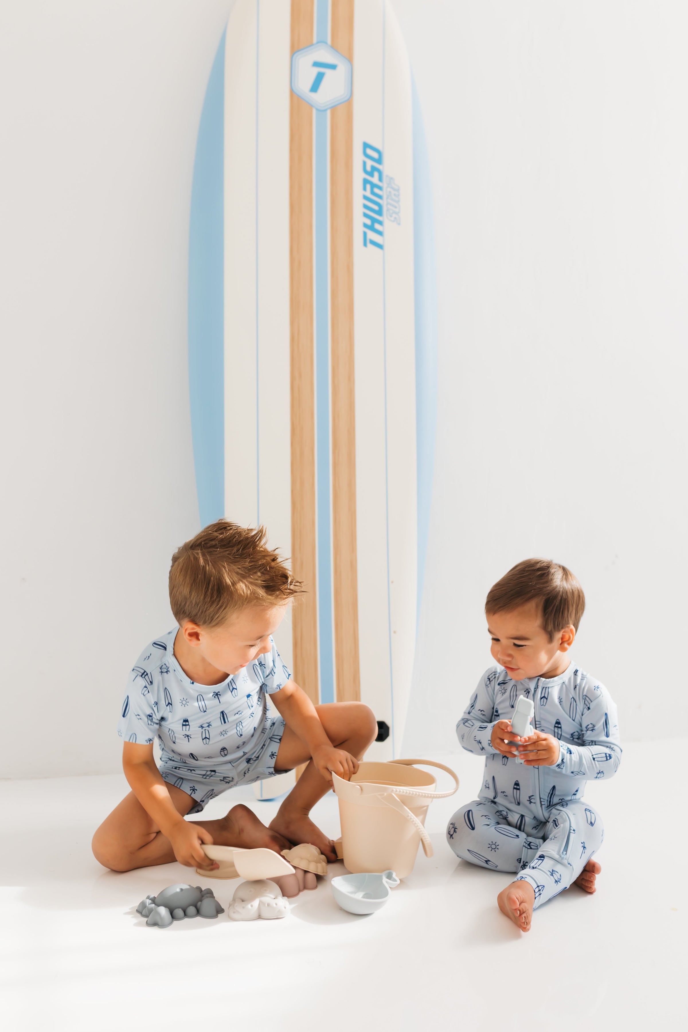 In My Jammers Surfs Up Zipper Romper